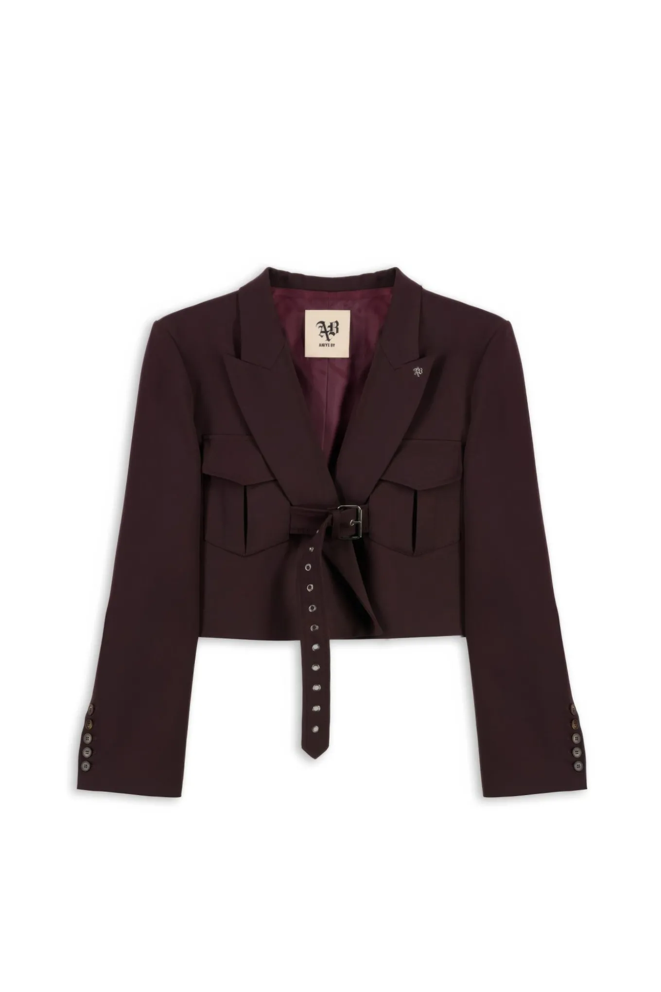 CROP BLAZER STUD