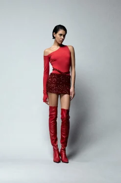 CUT OUT SKIRT LUX