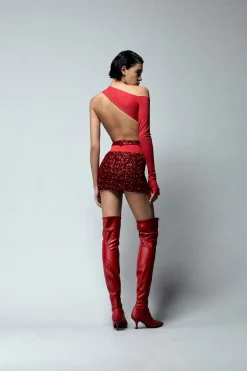CUT OUT SKIRT LUX